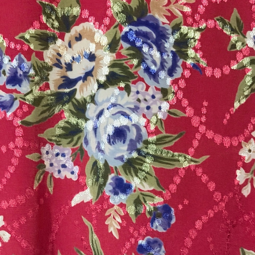 Maggy Boutique Red Floral Wrap Midi Dress - Picture 10 of 11